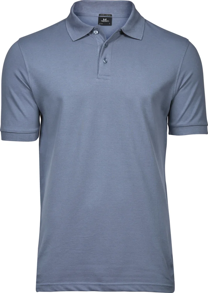 Heavyweight men's luxury stretch piqué polo
