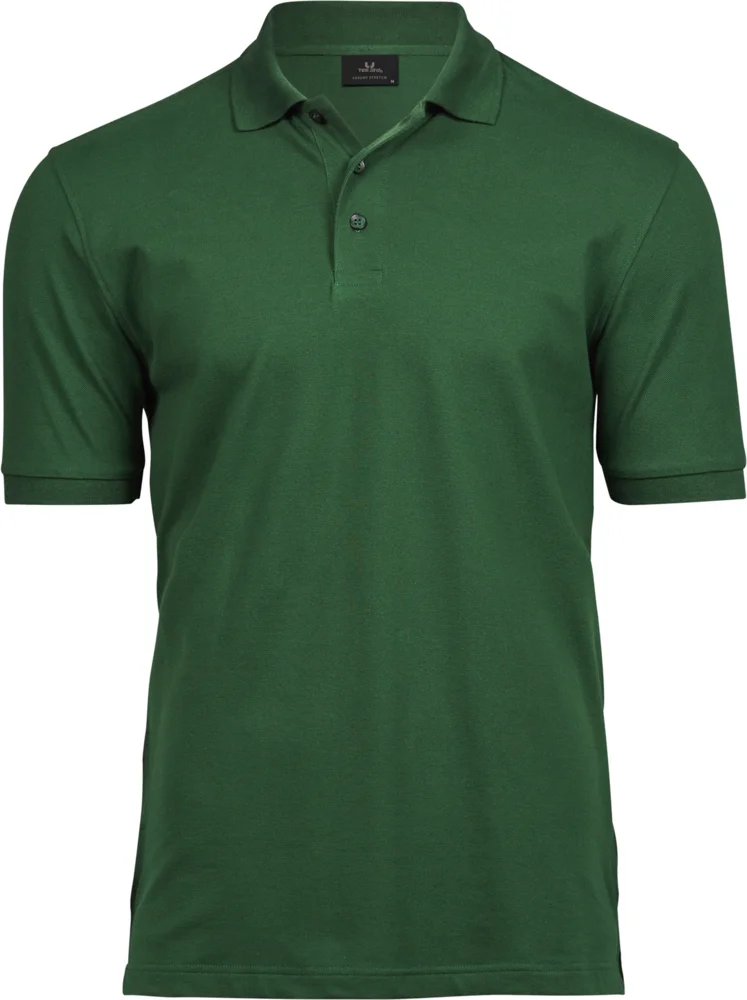 Heavyweight men's luxury stretch piqué polo