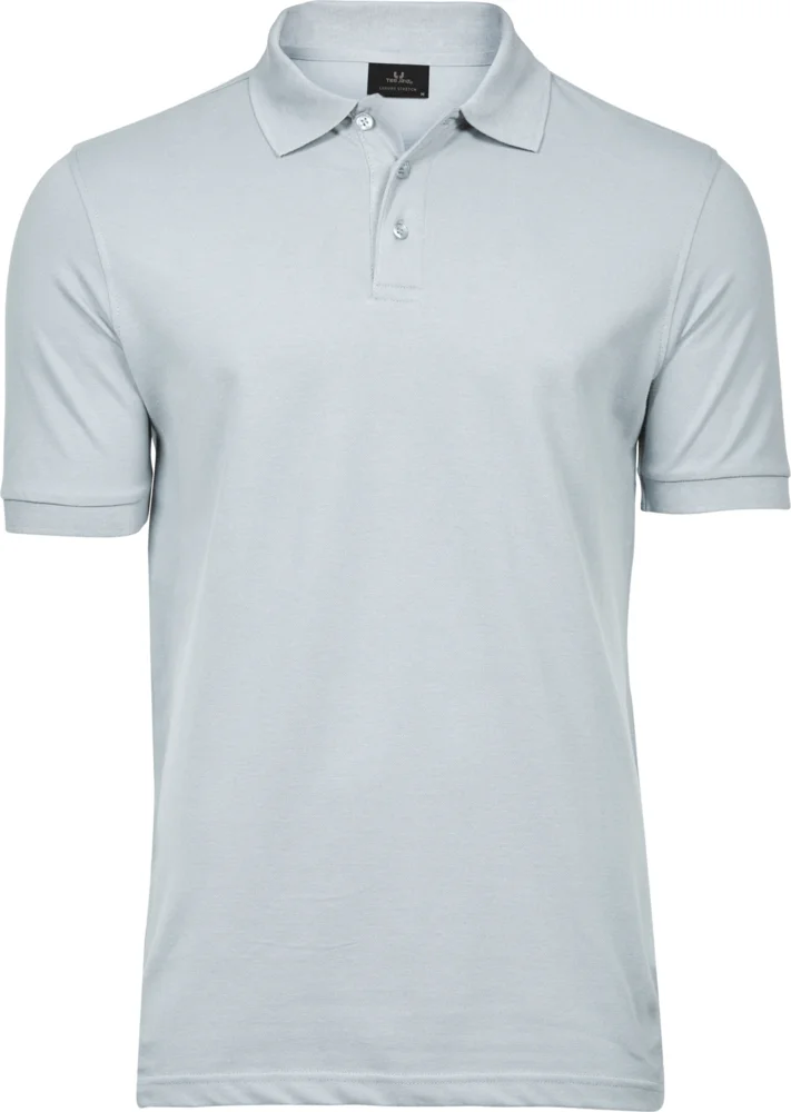 Heavyweight men's luxury stretch piqué polo
