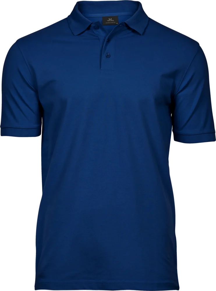 Heavyweight men's luxury stretch piqué polo