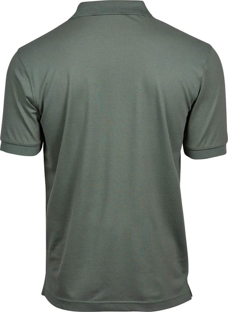 Heavyweight men's luxury stretch piqué polo
