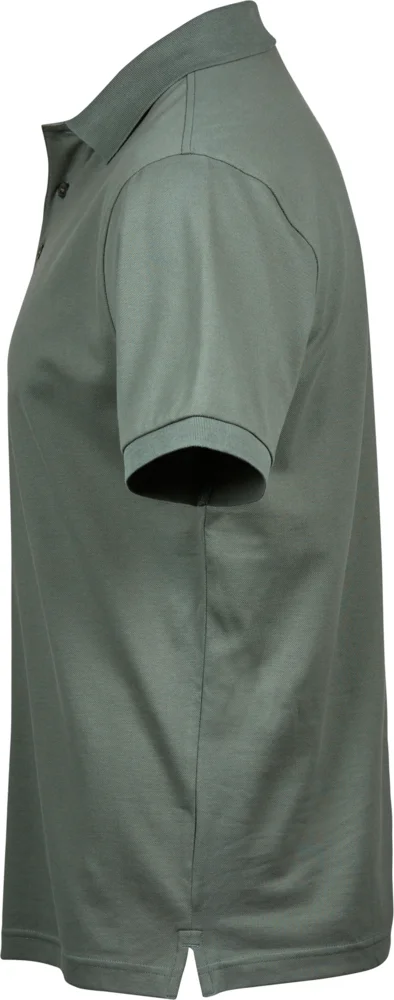 Heavyweight men's luxury stretch piqué polo