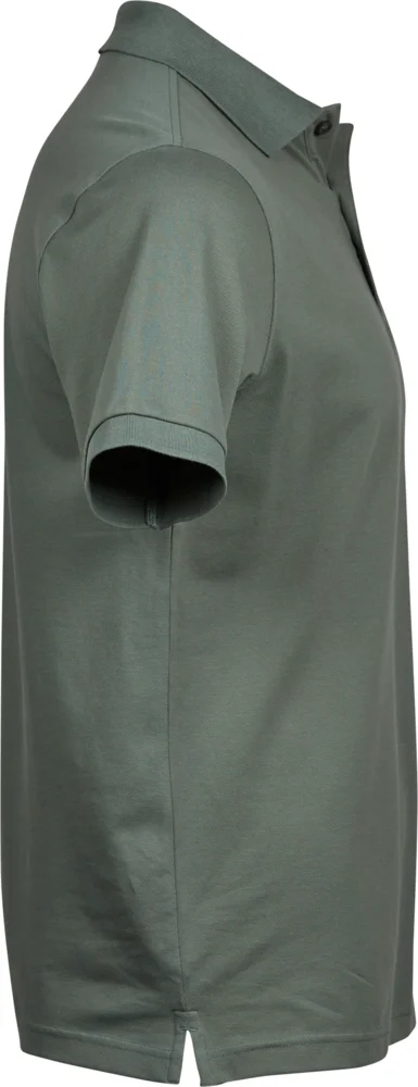 Heavyweight men's luxury stretch piqué polo