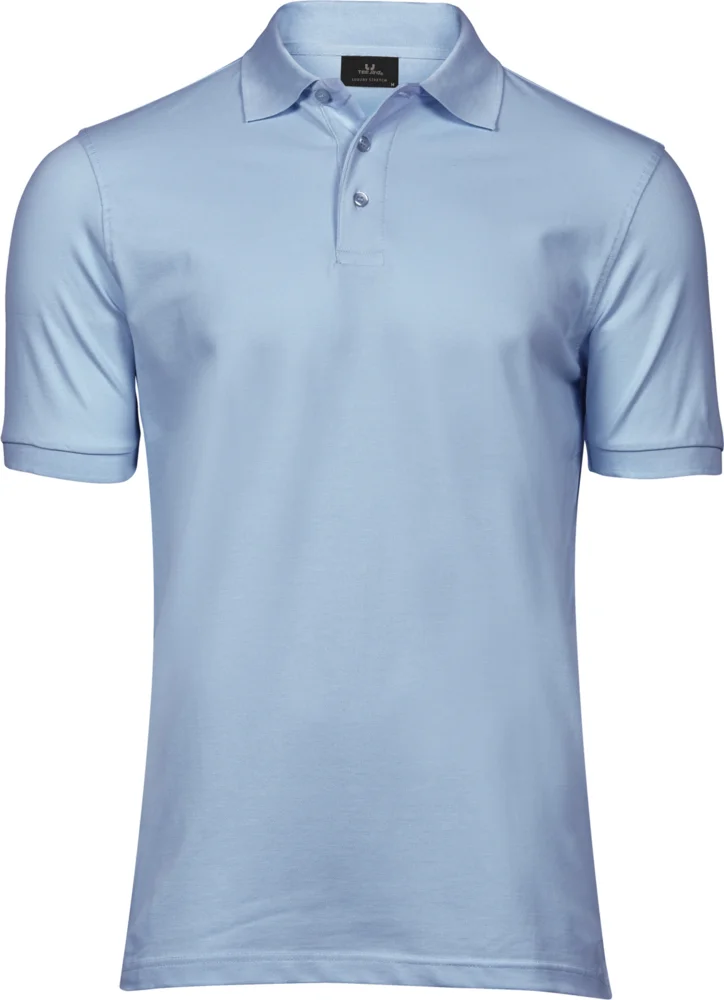 Heavyweight men's luxury stretch piqué polo