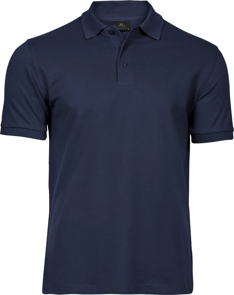Heavyweight men's luxury stretch piqué polo
