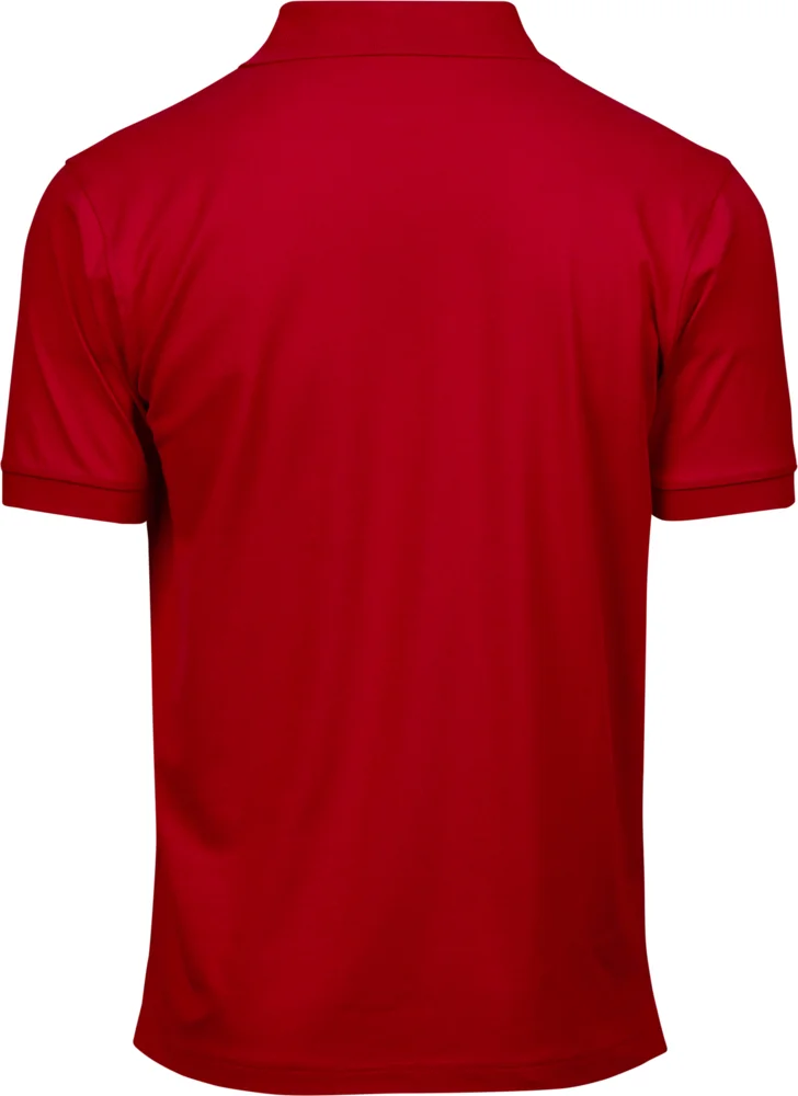 Heavyweight men's luxury stretch piqué polo