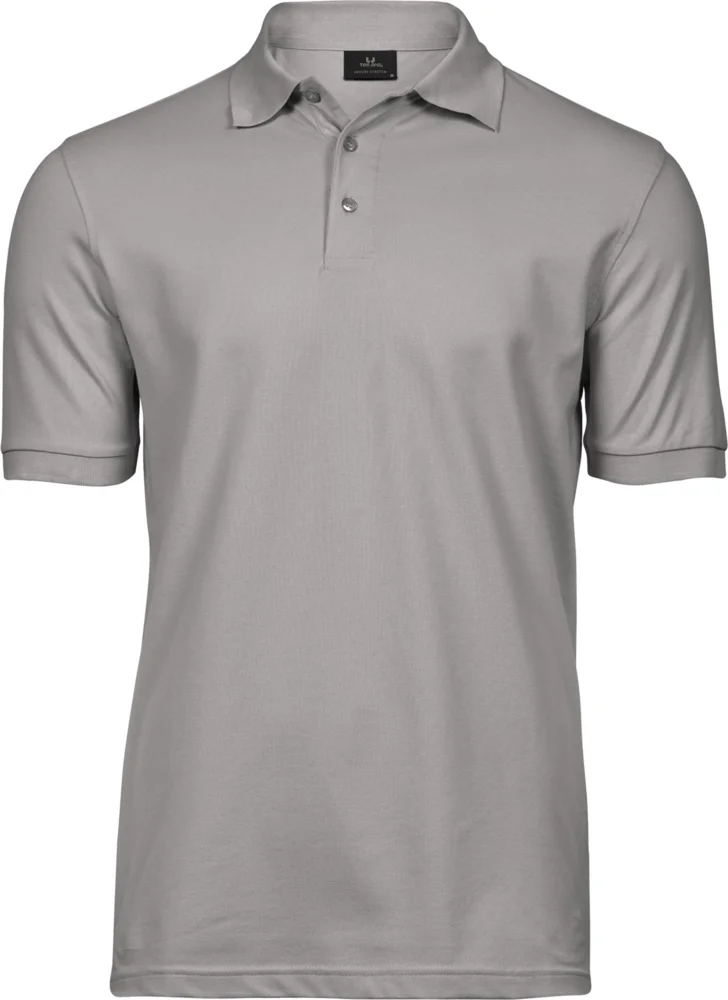 Heavyweight men's luxury stretch piqué polo