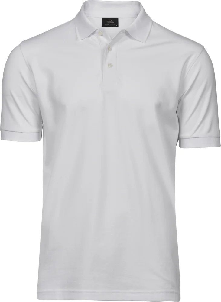 Heavyweight men's luxury stretch piqué polo