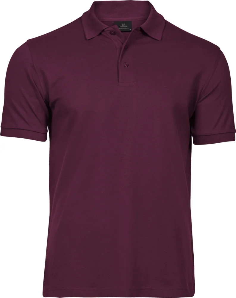 Heavyweight men's luxury stretch piqué polo