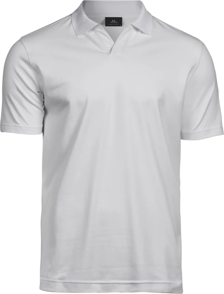 Schweres Herren Luxus V-Neck Stretch Piqué Polo