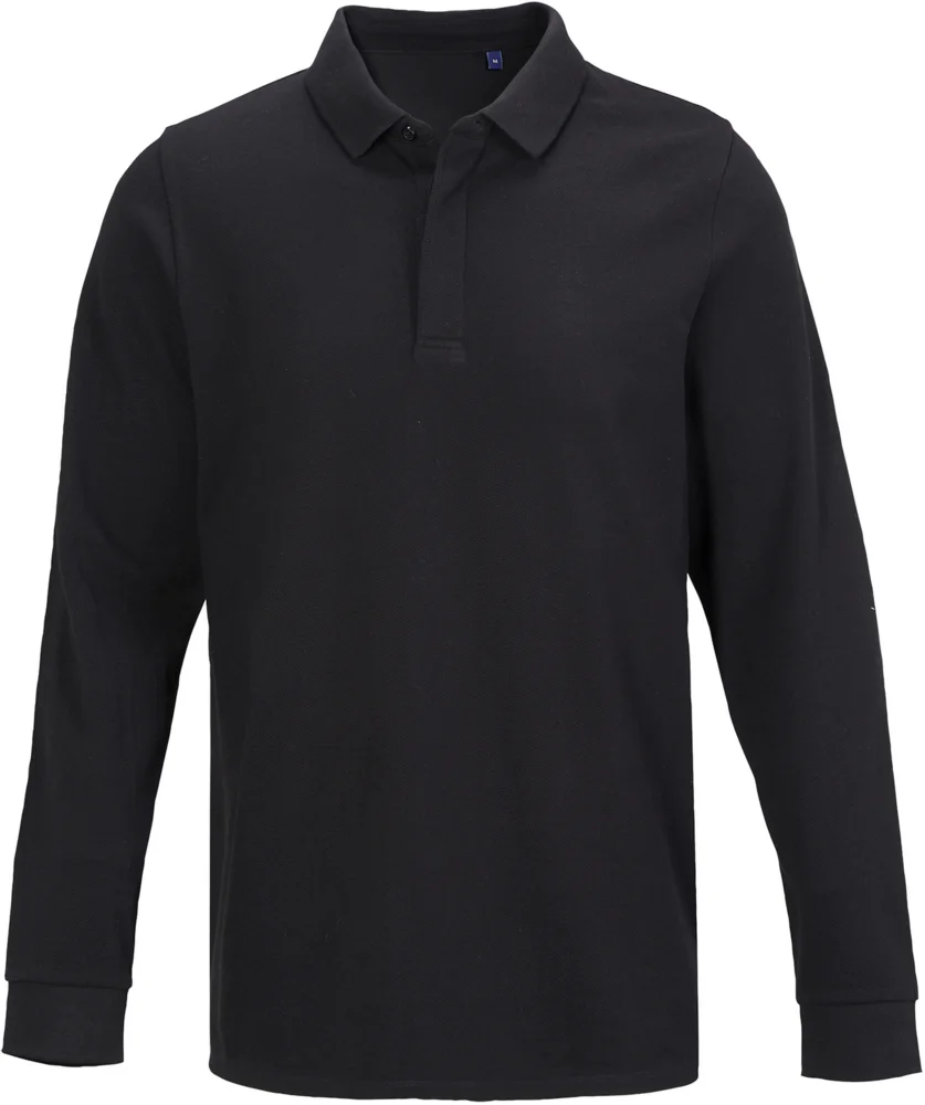 Schweres Herren Piqué Polo langarm