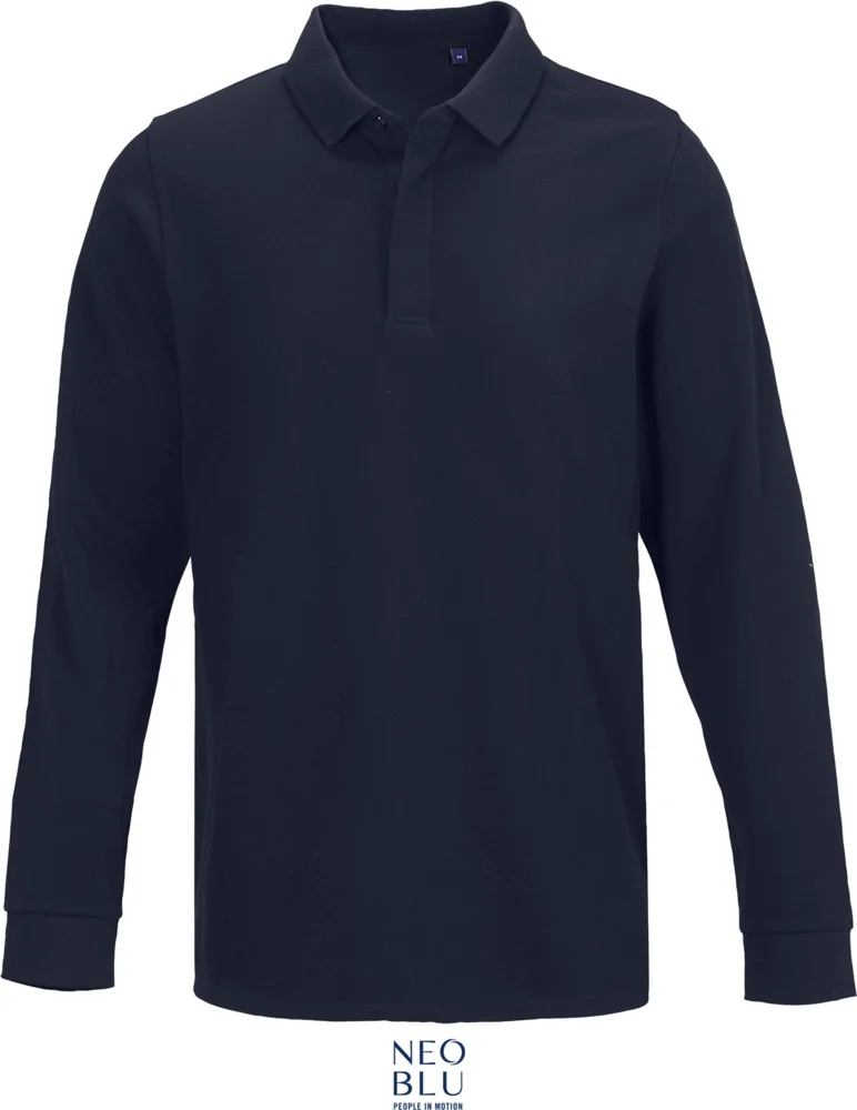 Schweres Herren Piqué Polo langarm