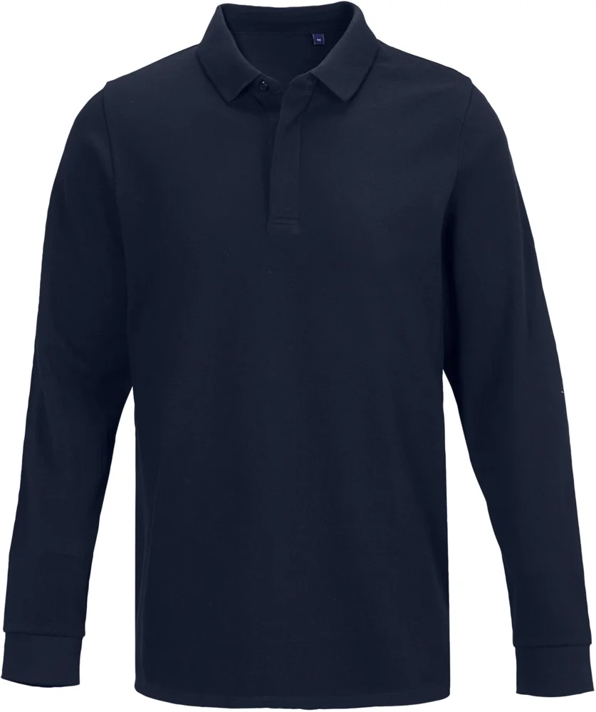 Schweres Herren Piqué Polo langarm