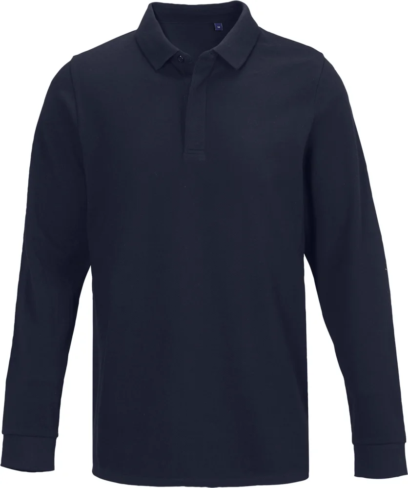 Schweres Herren Piqué Polo langarm