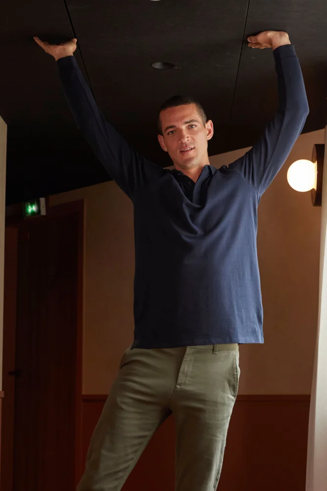 Schweres Herren Piqué Polo langarm