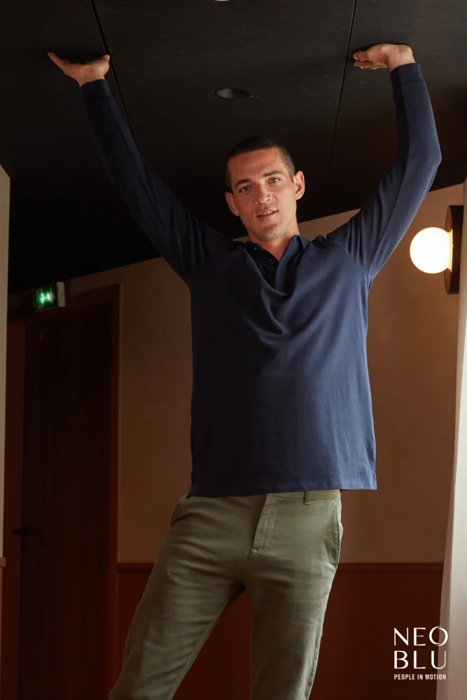 Schweres Herren Piqué Polo langarm