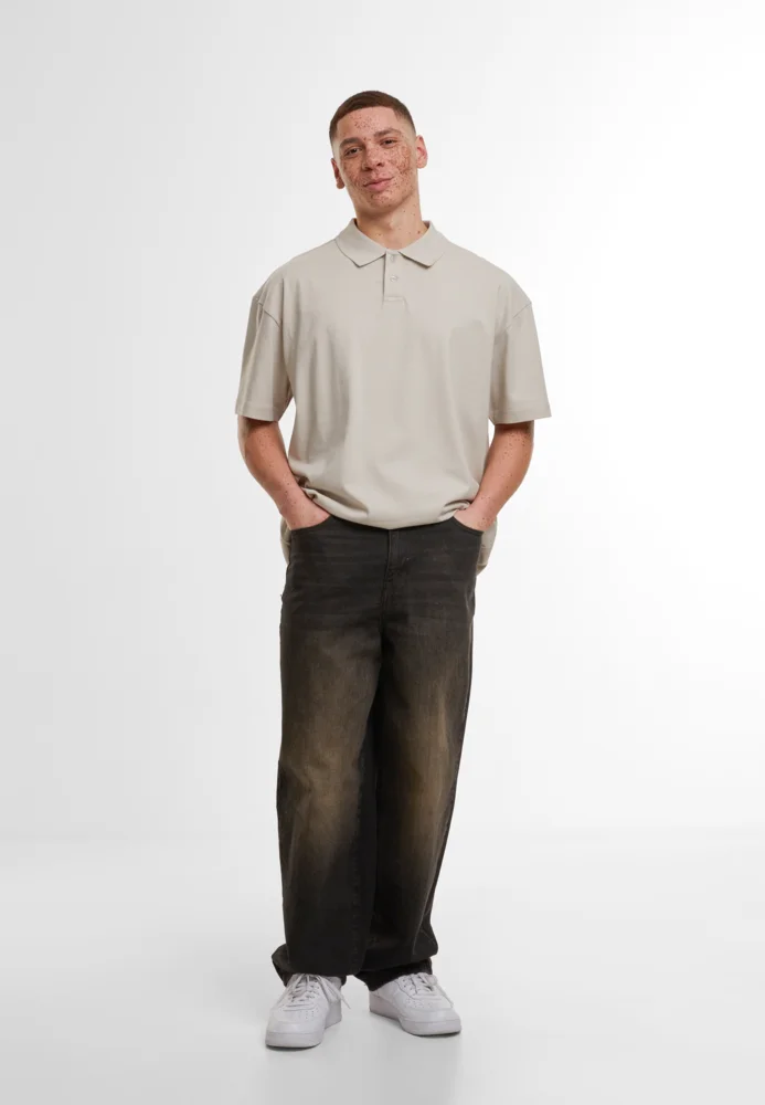 Schweres Herren Piqué Polo "Oversize"
