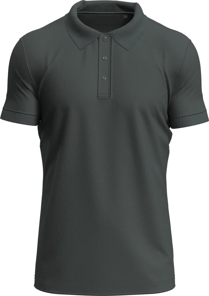 Schweres Herren Stretch Piqué Polo