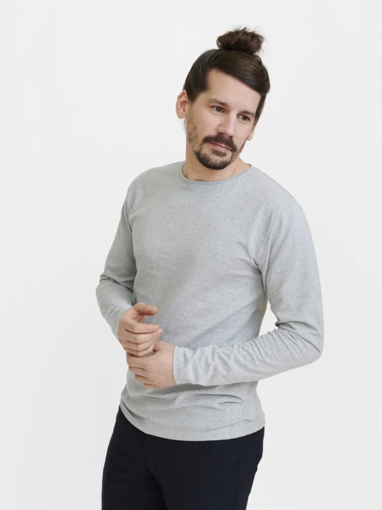 Schweres Herren T-Shirt langarm