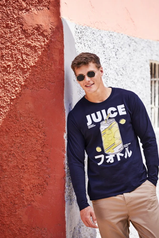 Schweres Herren T-Shirt langarm