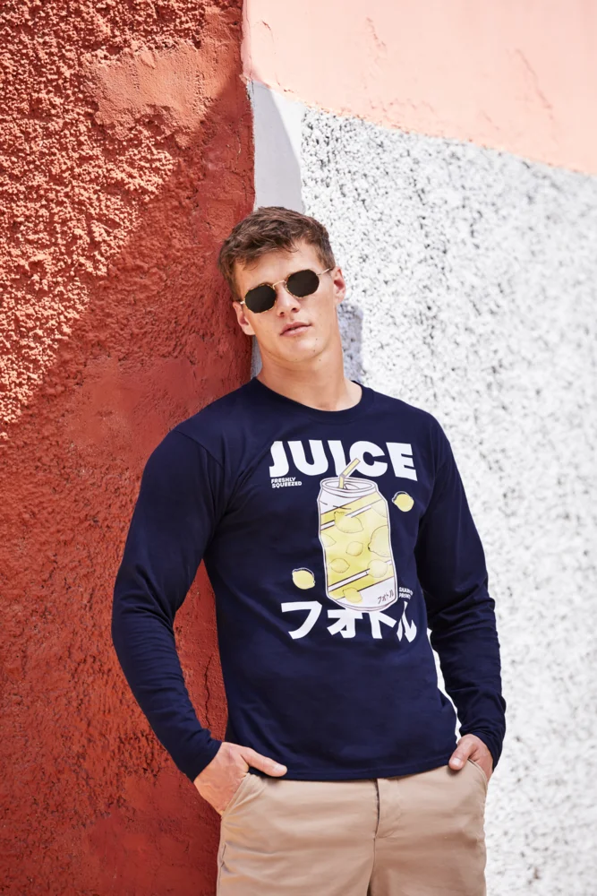 Schweres Herren T-Shirt langarm