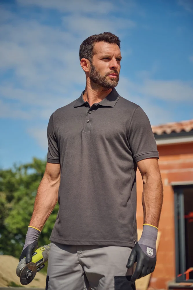 Heavy Men's Workwear Piqué Polo