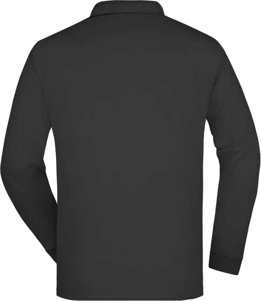 Schweres Piqué Polo langarm
