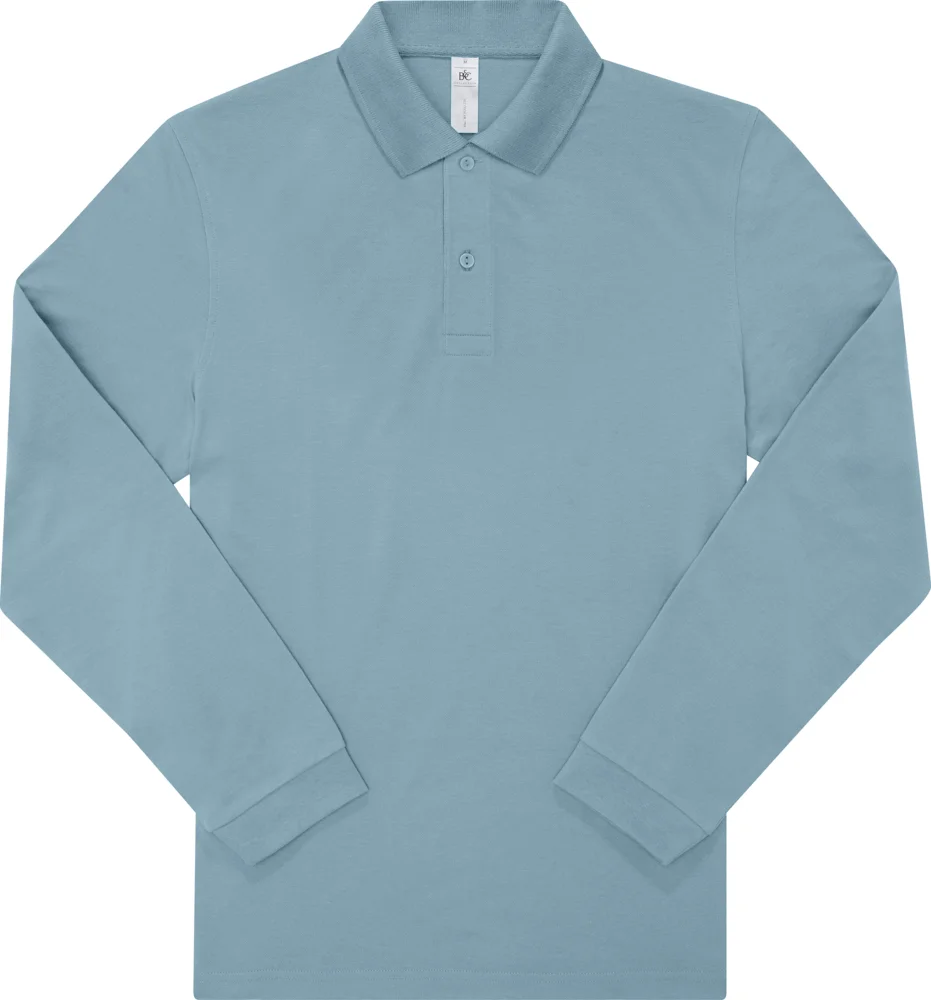Schweres Piqué Polo langarm