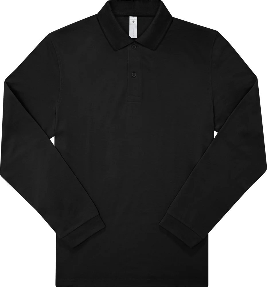 Schweres Piqué Polo langarm