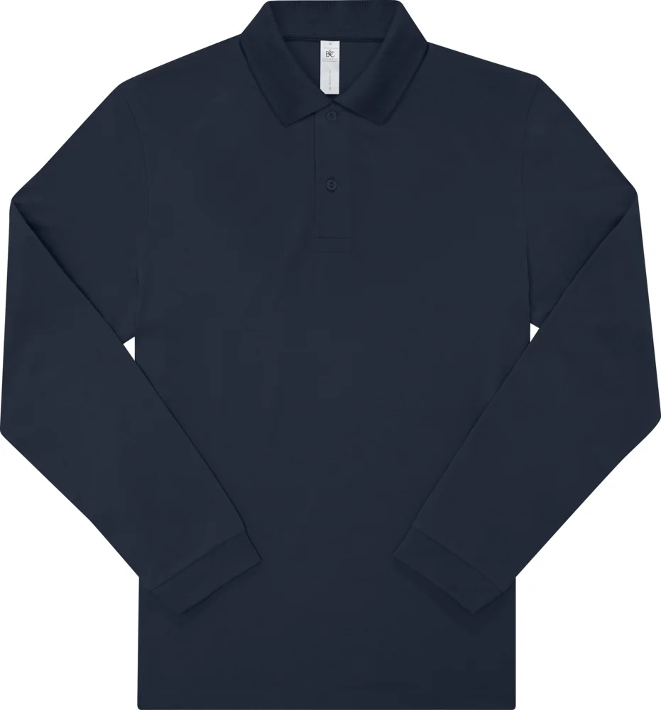 Schweres Piqué Polo langarm