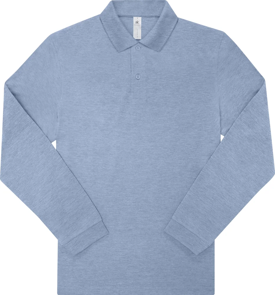 Schweres Piqué Polo langarm