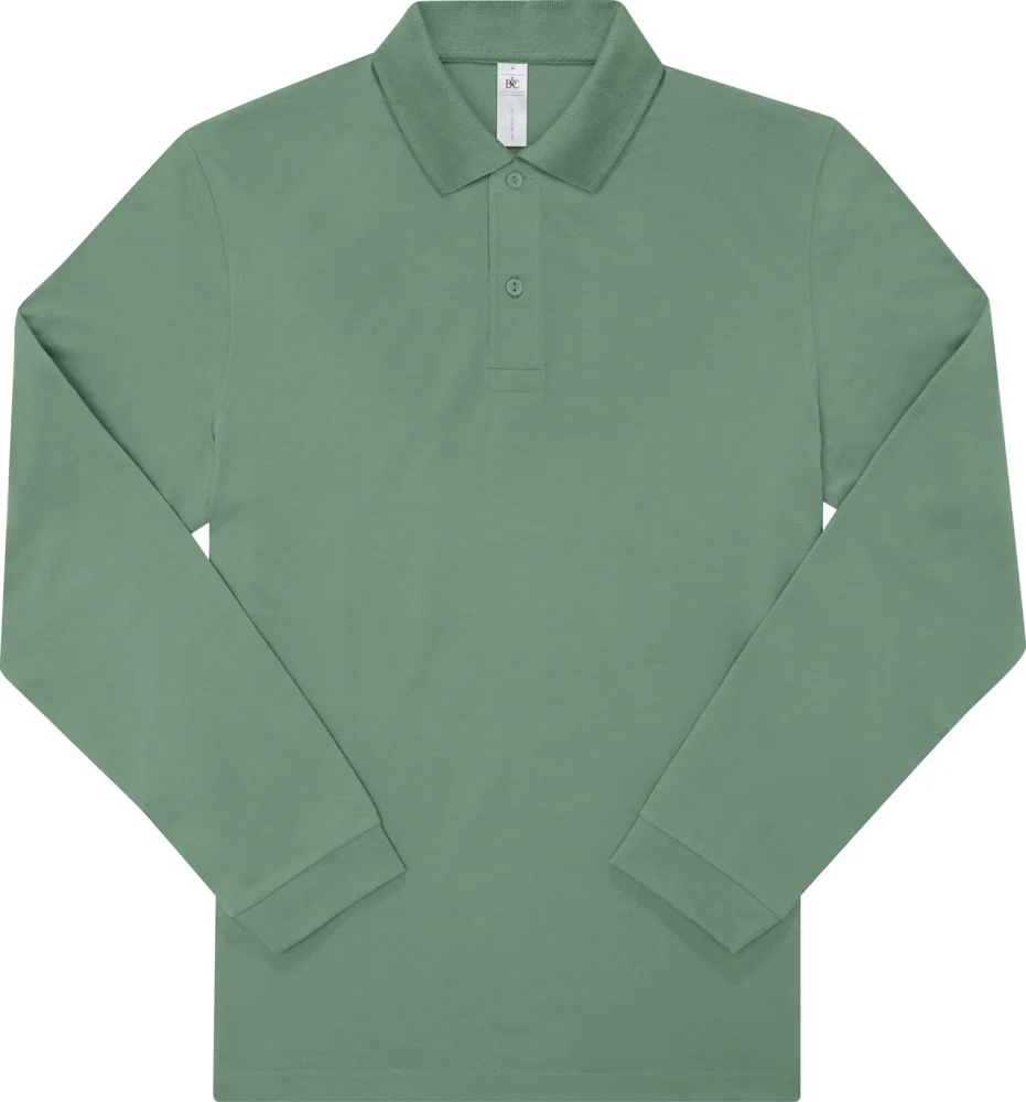 Schweres Piqué Polo langarm