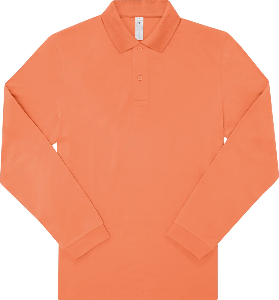 Schweres Piqué Polo langarm