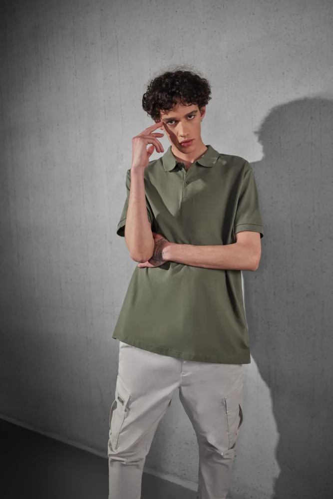 Schweres Piqué Polo