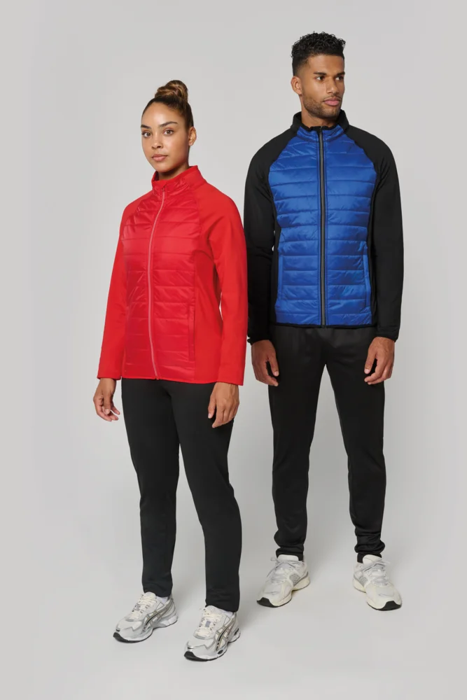 Sportliche Hybrid Stretch Jacke