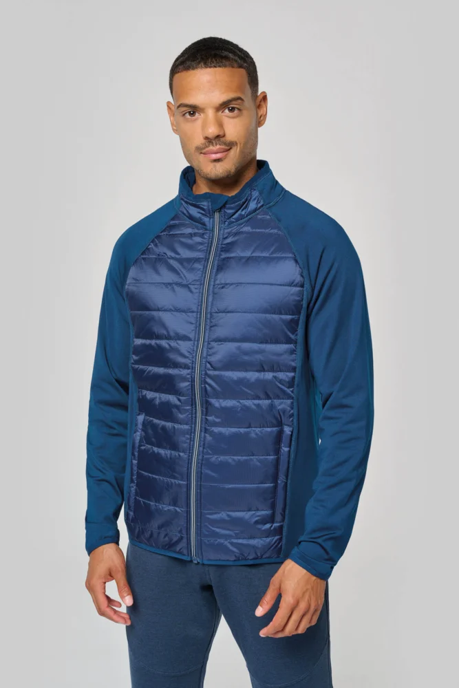 Sportliche Hybrid Stretch Jacke