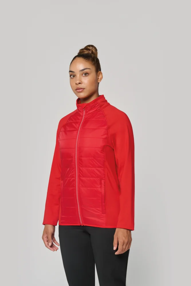 Sportliche Hybrid Stretch Jacke