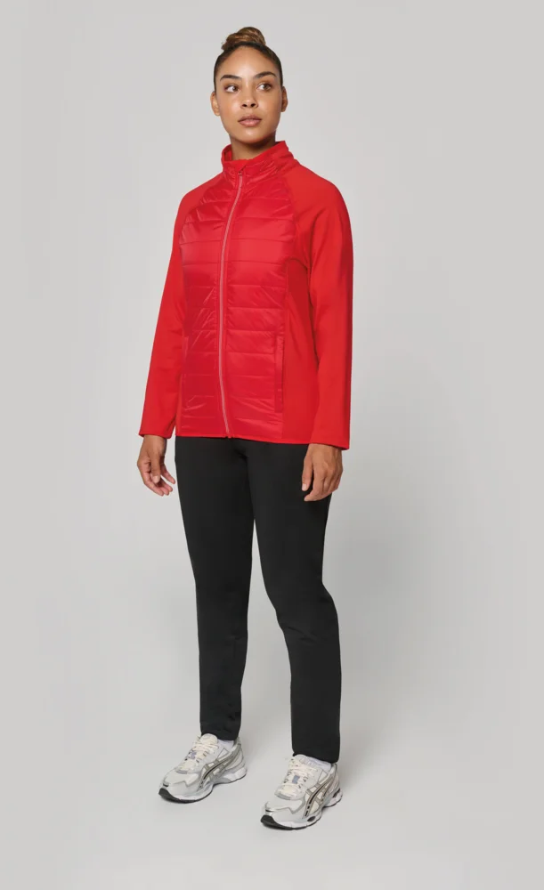 Sportliche Hybrid Stretch Jacke