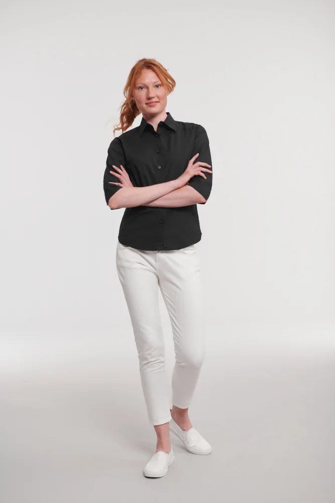Stretch Bluse 3/4 Arm