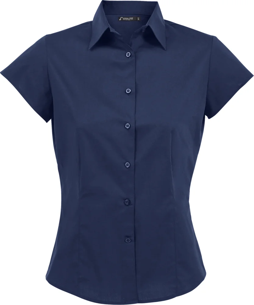 Stretch Bluse kurzarm