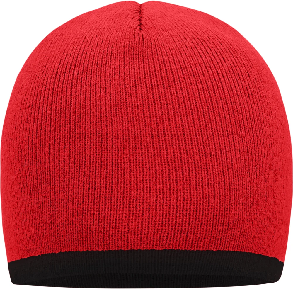 Knitted Beanie with contrasting Stripes
