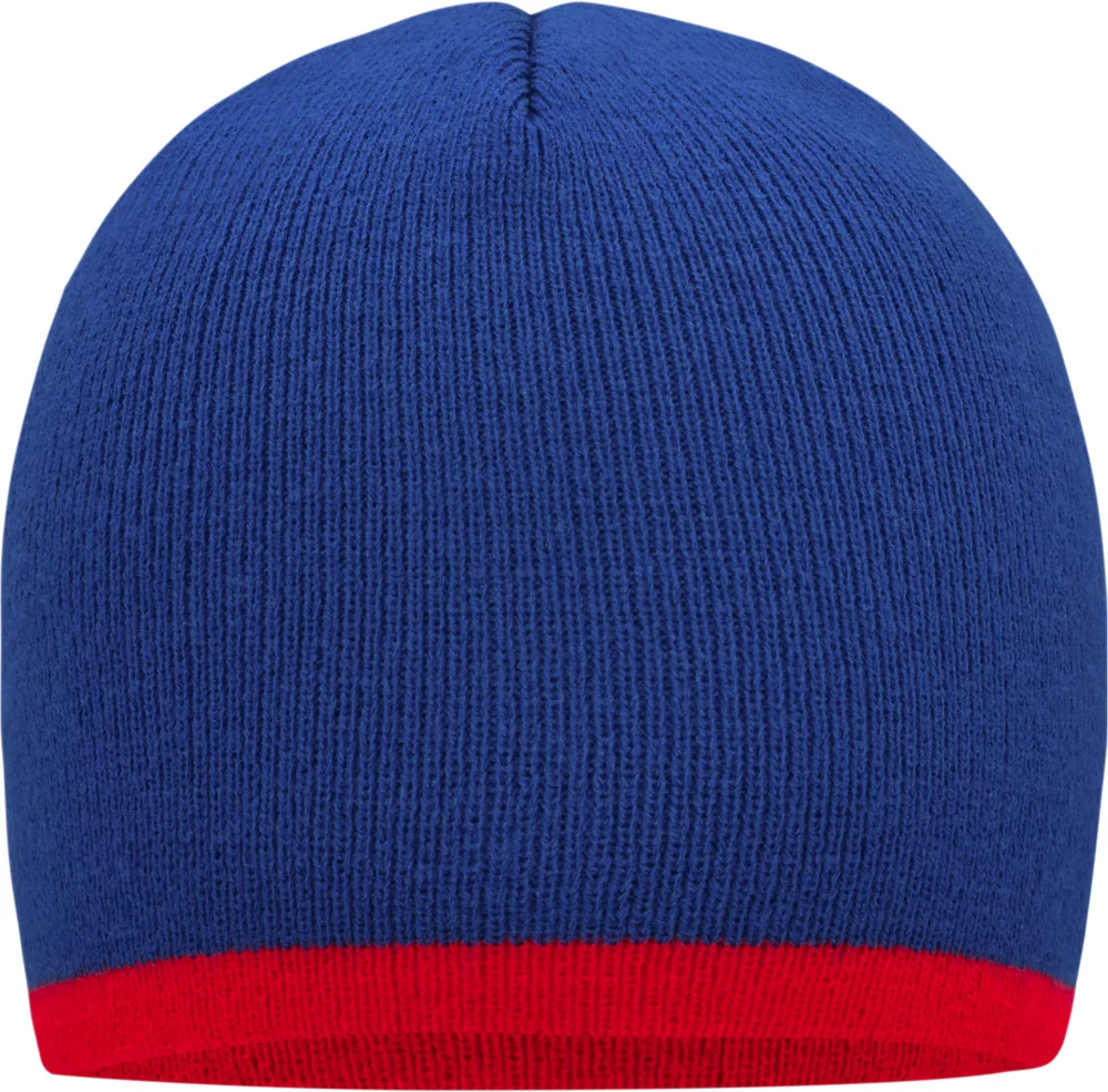 Knitted Beanie with contrasting Stripes