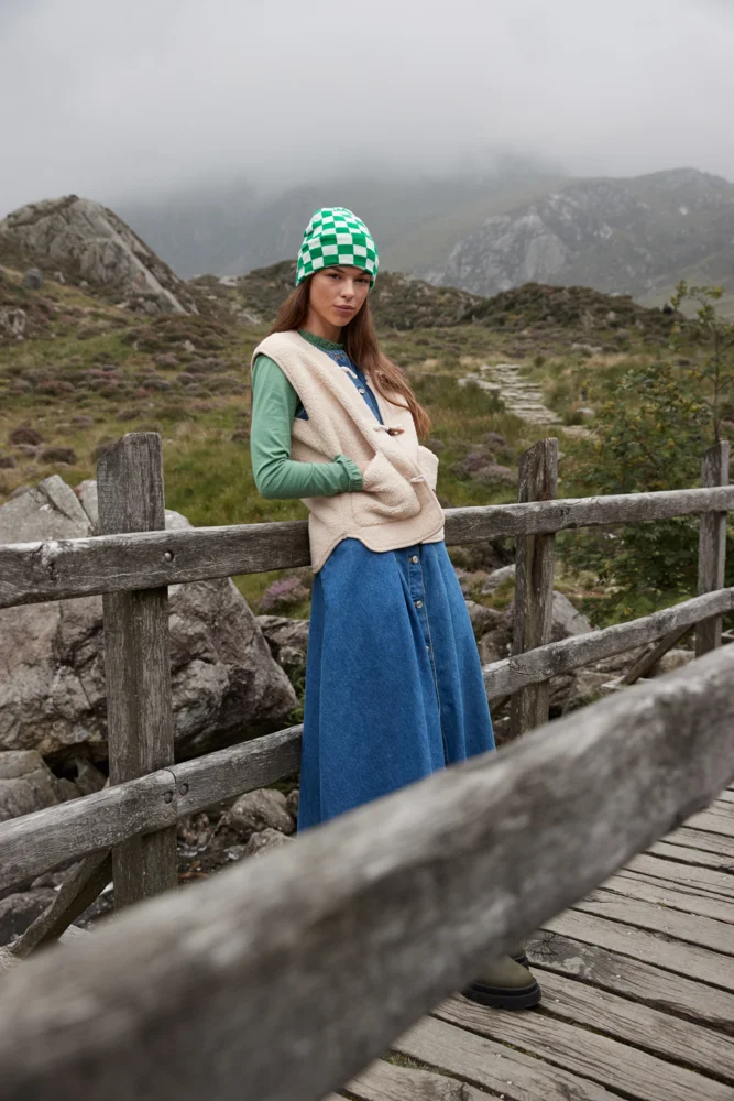 Knitted Hat "Checkerboard"