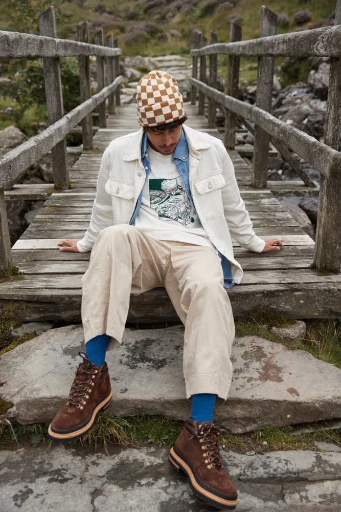Knitted Hat "Checkerboard"