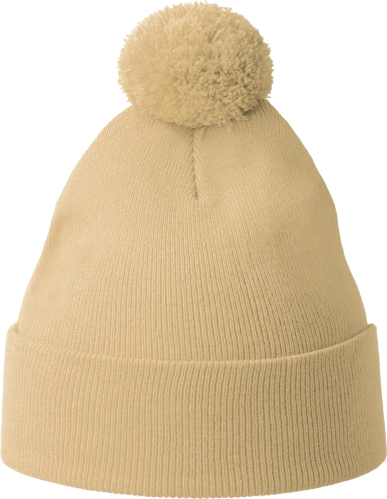 Strickmütze mit Pompon
