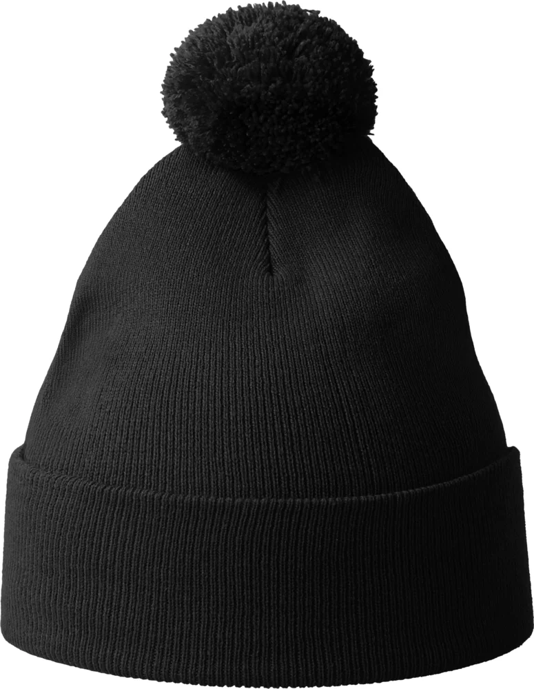 Strickmütze mit Pompon