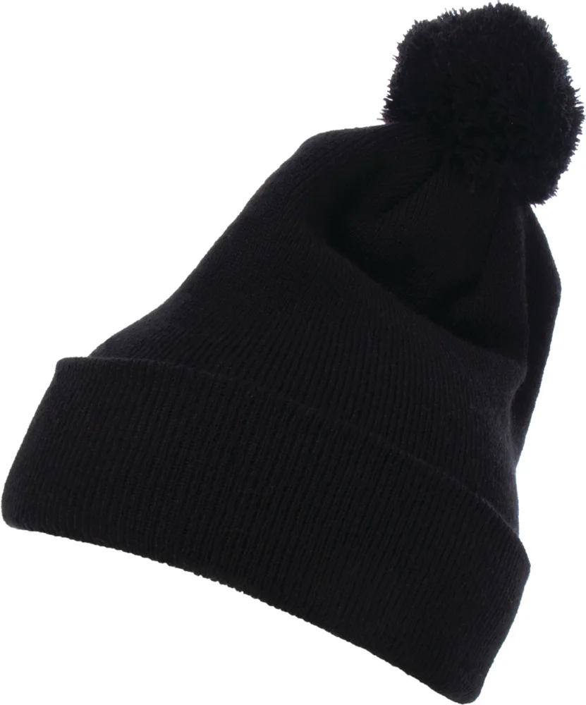Knitted Hat with Pompon
