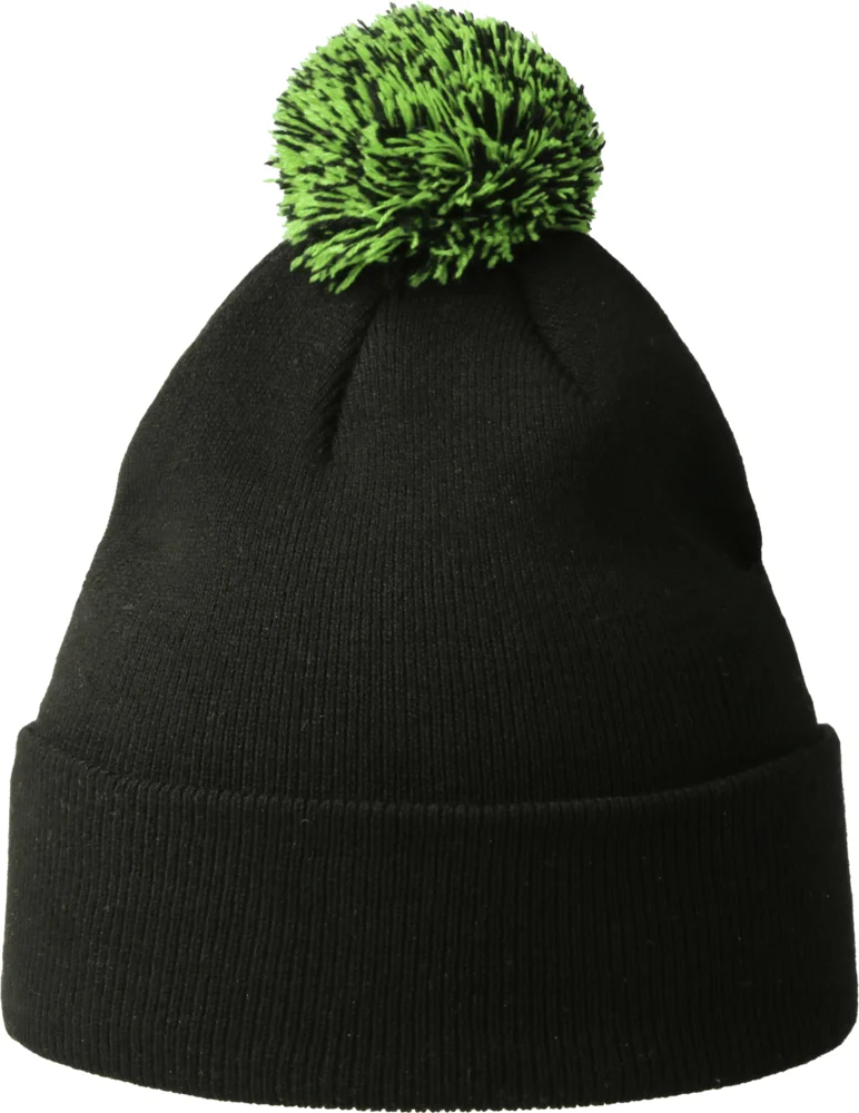 Strickmütze mit Pompon