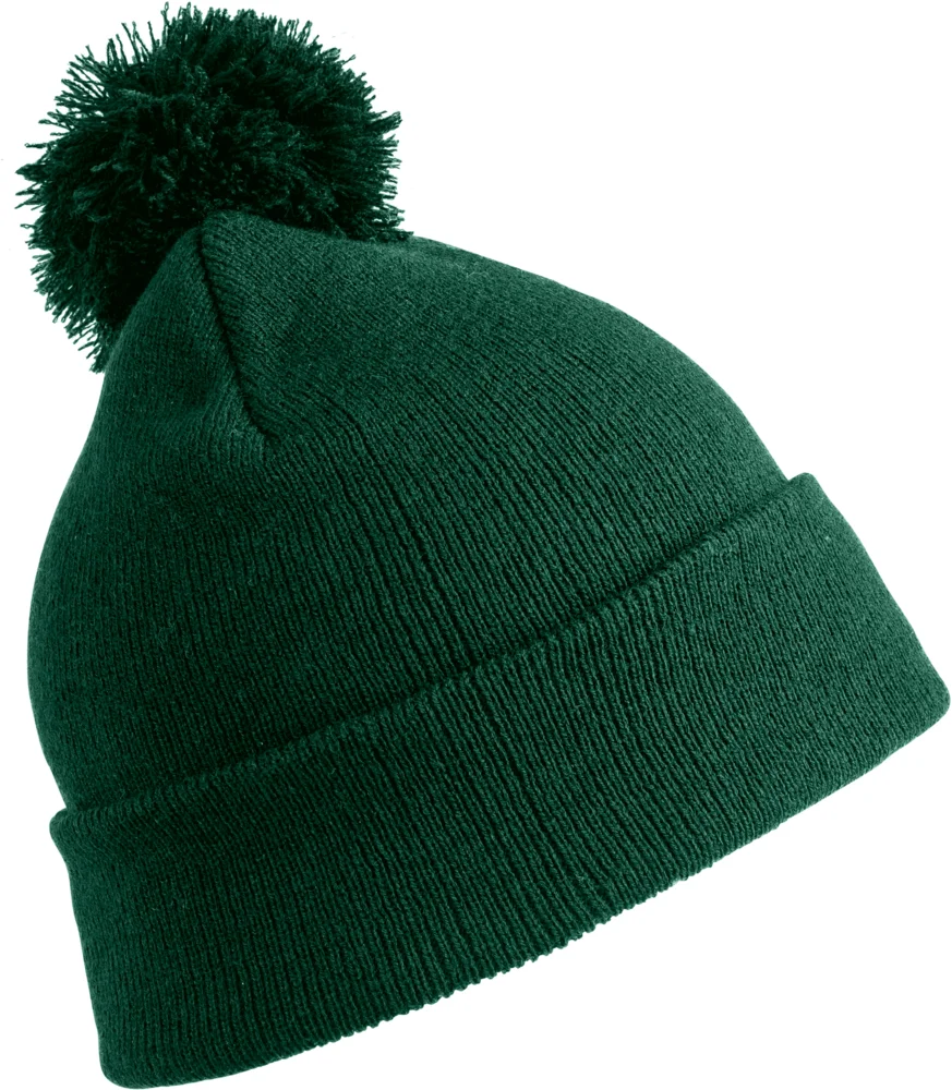 Knitted Hat with Pompon