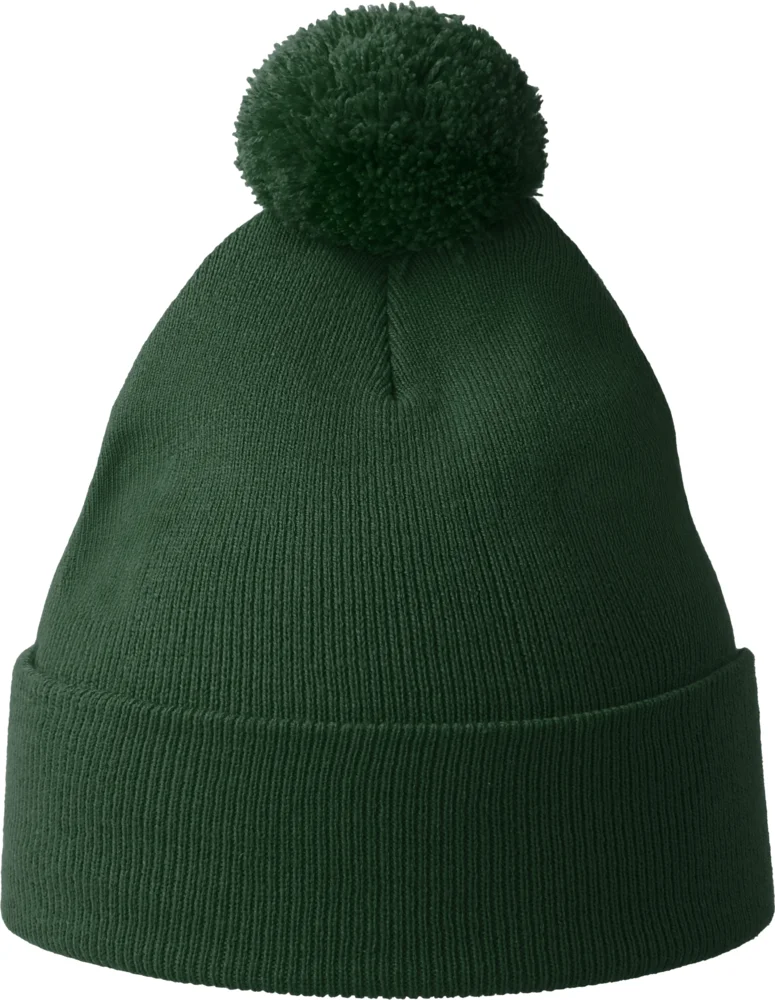 Strickmütze mit Pompon